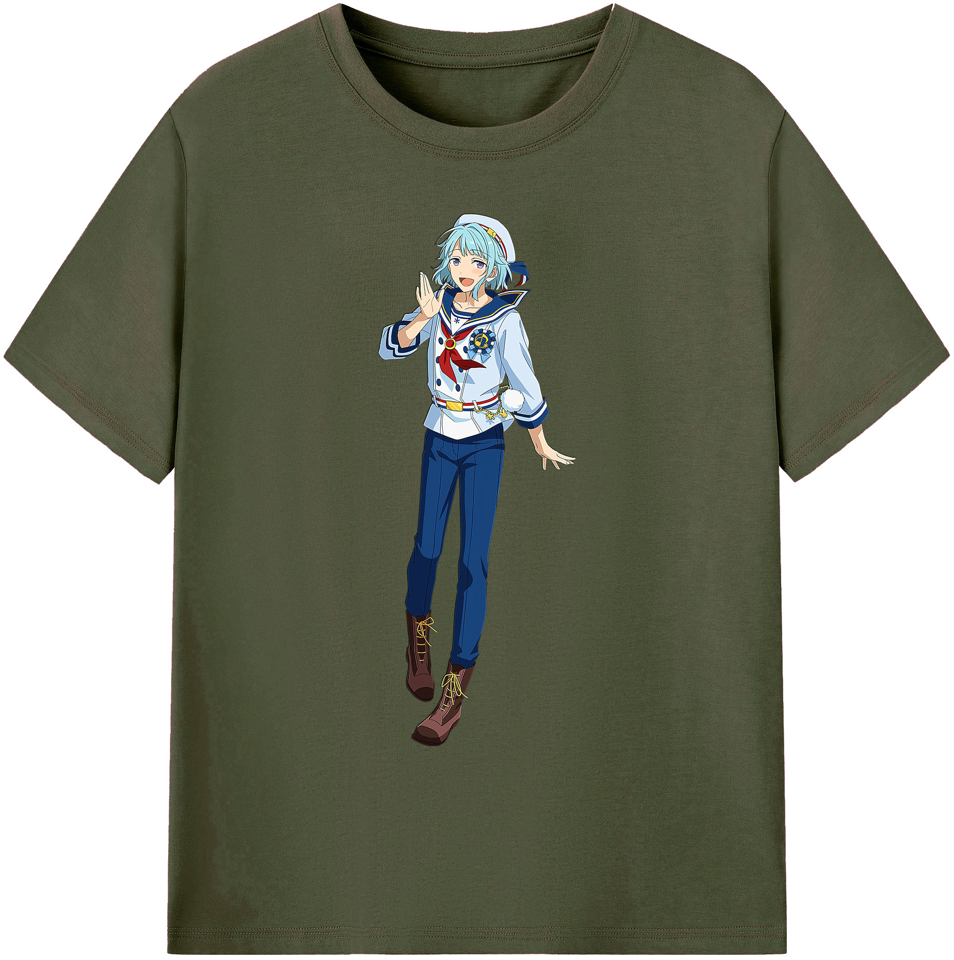 （画像用） あんさんぶるスターズ! Ensemble Stars 綿100％ メンズ半袖Tシャツ｜肌触りやわらか＆通気性
